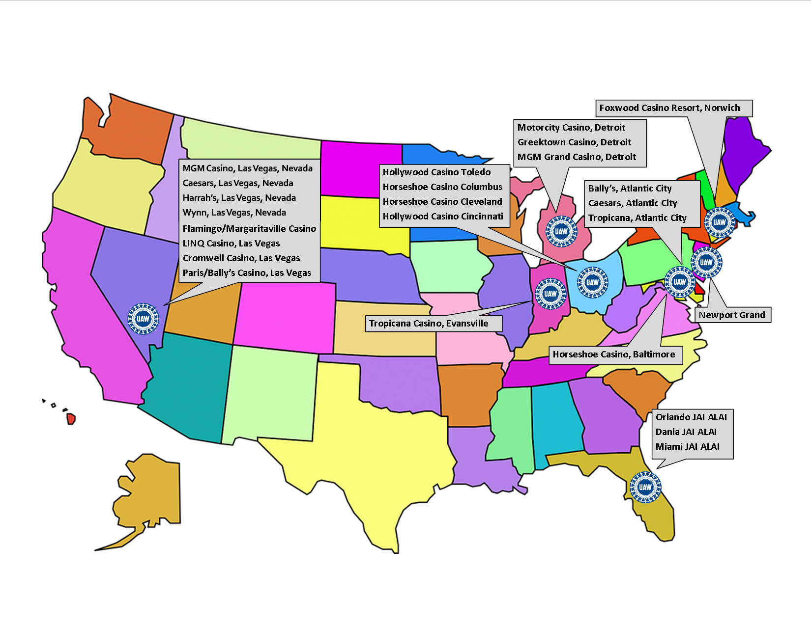 Cromwell Casino Map